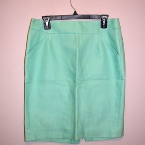 J. Crew Teal Pencil Skirt